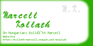 marcell kollath business card